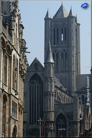 Gent : St.Nicolas church tower