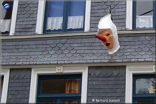 Stavelot : Blancs-Moussis mask (characters of the carnival)