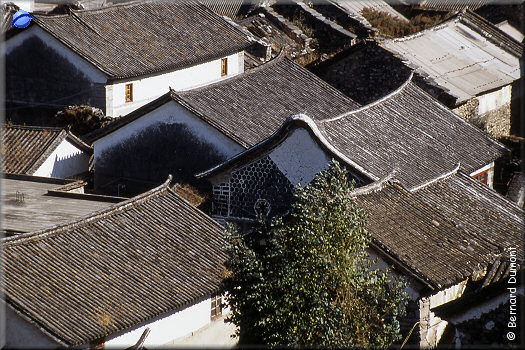 Dàli, vue sur les toits