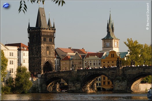 Prague : Charles Bridge (Old Town end)