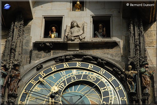 Prague : Astronomical clock of the Old Town Hall