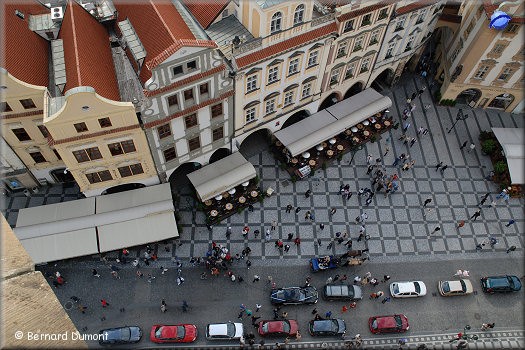 Prague : the foot of the Old Town Hall tower