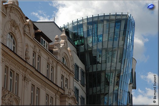Prague : top of the "Dancing House" (by Frank Gehry)