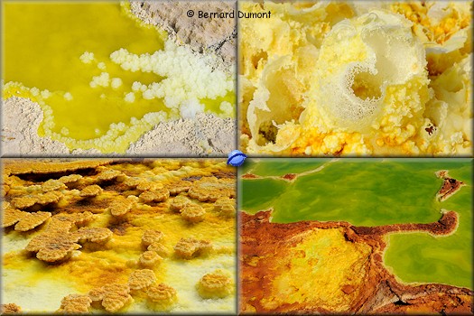 Dallol volcano, multitude of shapes and colors