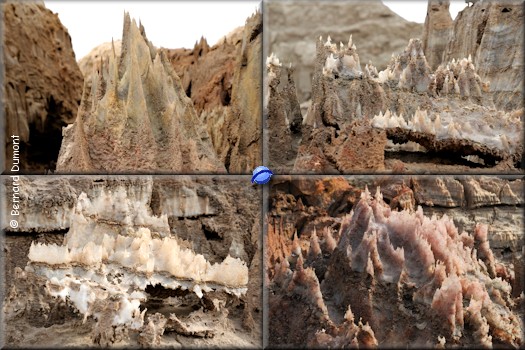 Dallol salt canyon : sharp needles