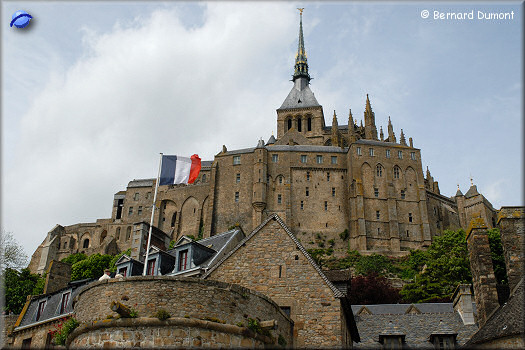 Mont-Saint-Michel : the abbey (highest point : statue of St.Michel, 170 m)