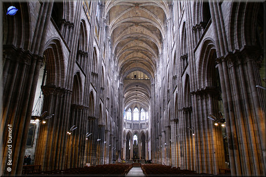 Rouen, inside cathedral Notre-Dame