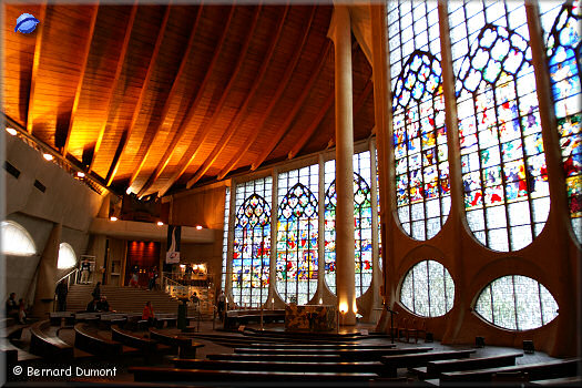 Rouen, inside Saint Joan of Arc church