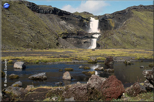 Ófærufoss waterfall near Eldgjá canyon
