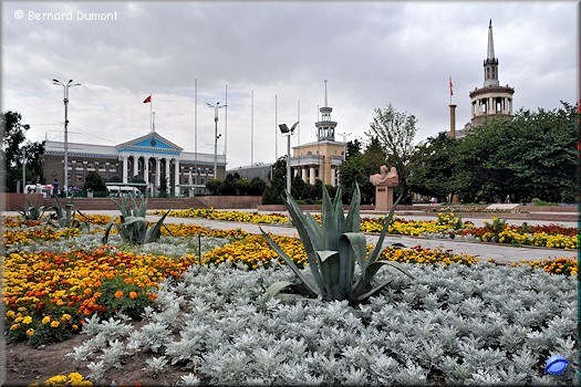 Bishkek, City Hall and  International University of Kyrgyzstan
