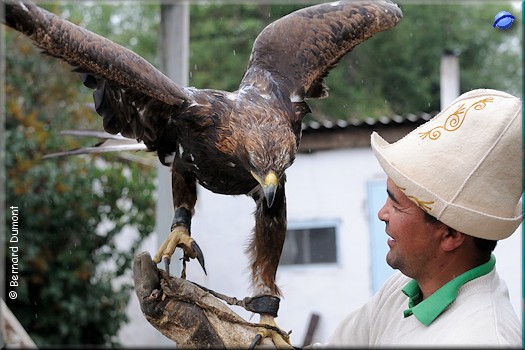 Eagle trainer at Bokonbayevskoye (Бөкөнбаев)