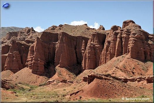 Boom Gorge in Chuy Valley at the west of Issyk Kul Lake