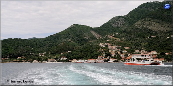 Bay of Kotor, ferry crossing between Kamenari and Lepetani