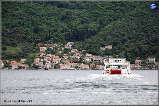 Bay of Kotor, ferry crossing between Kamenari and Lepetani