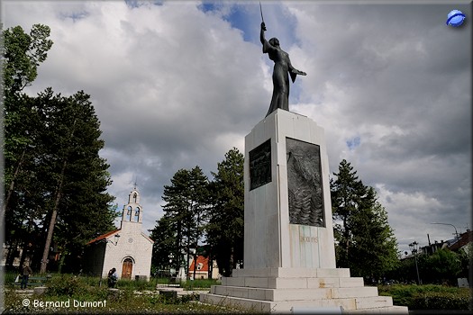 Cetinje, "Lovcenska vila" memorial and Vlaška Church