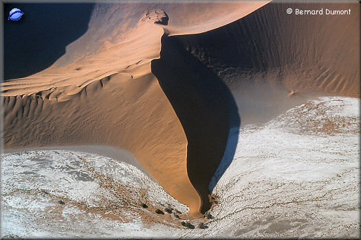 Namib desert, Sossusvlei, dunes and dried-up river bed