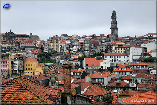 Porto, view of Torre dos Clérigos from Porto Cathedral