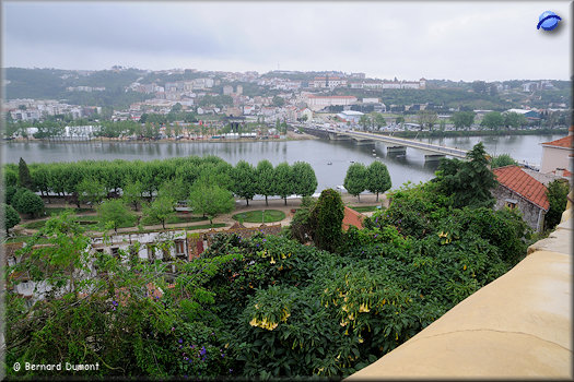 Coimbra, view of Santa Clara Bridge over Mondego River