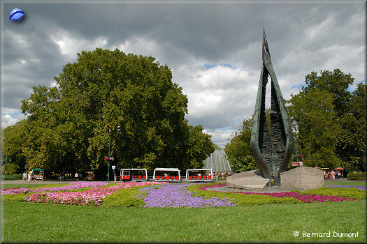 Budapest : Margaret Island, Centennial Memorial (100th anniversary of the city's unification, in 1873)