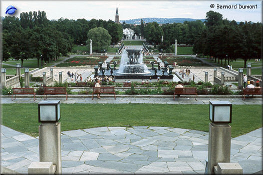 Oslo, Frogner park, overview