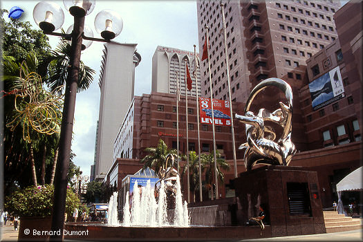 Singapour : fontaine