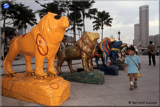 Singapour : encore des lions...