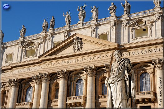 St. Peter's Square, façade of St. Peter's Basilica