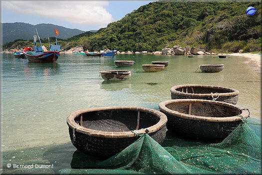 Khải Lương, typical circular boats