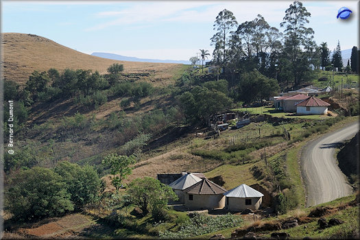Route through Drakensberg (northeastern Lesotho)