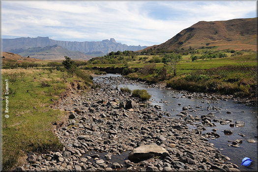 Route through Drakensberg (northeastern Lesotho)